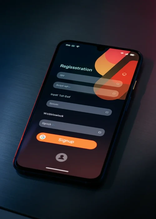 Registrierungsformular bei Ocean Spin Casino mit Anmeldefeldern und Bestätigungs-Button